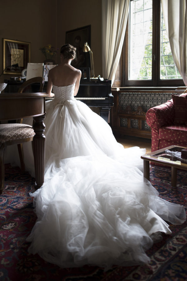 sposa con pianoforte luxury wedding