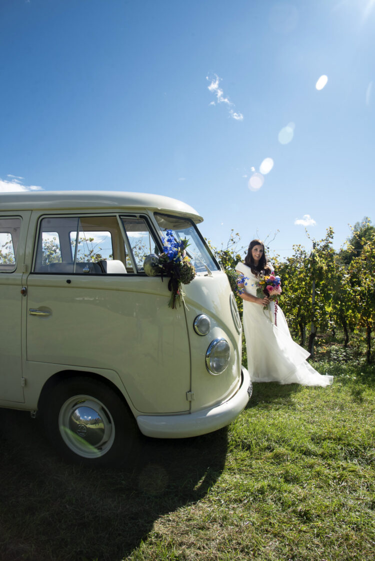 volkswagen pulmino vintage matrimonio