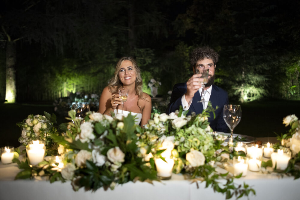 cena di matrimonio a villa fassati barba