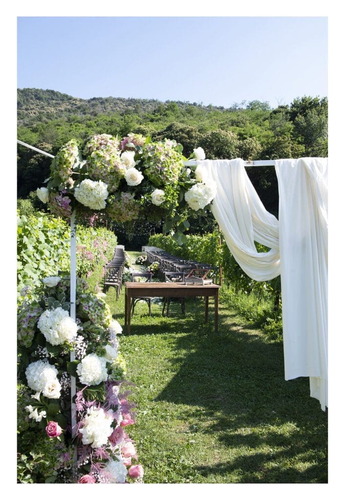 allestimento floreale per matrimonio